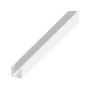 Alfer PROFILO A U ALLUMINIO Argento Cromato mm. 10x11,5x1 mt. 2