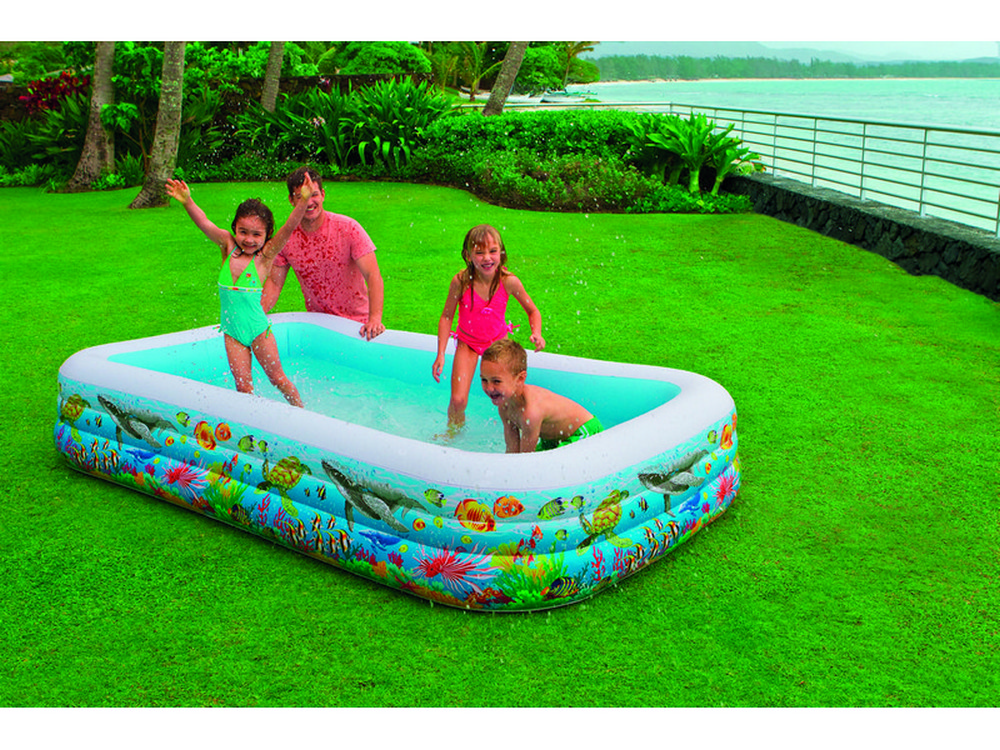 Intex PISCINA GONFIABILE FAMILY TROPICAL cm. 305x183x56 h (lt. 1.050)