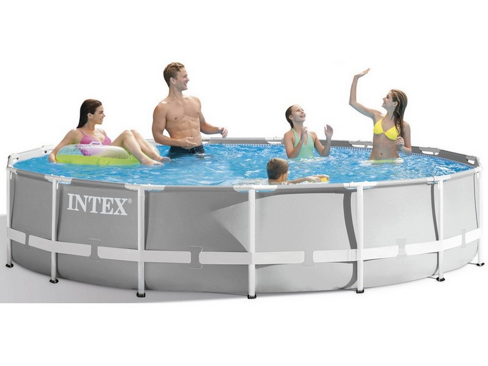 Intex PISCINA TONDA FRAME PRISMA CON POMPA FILTRO  Ø cm. 457x107 h