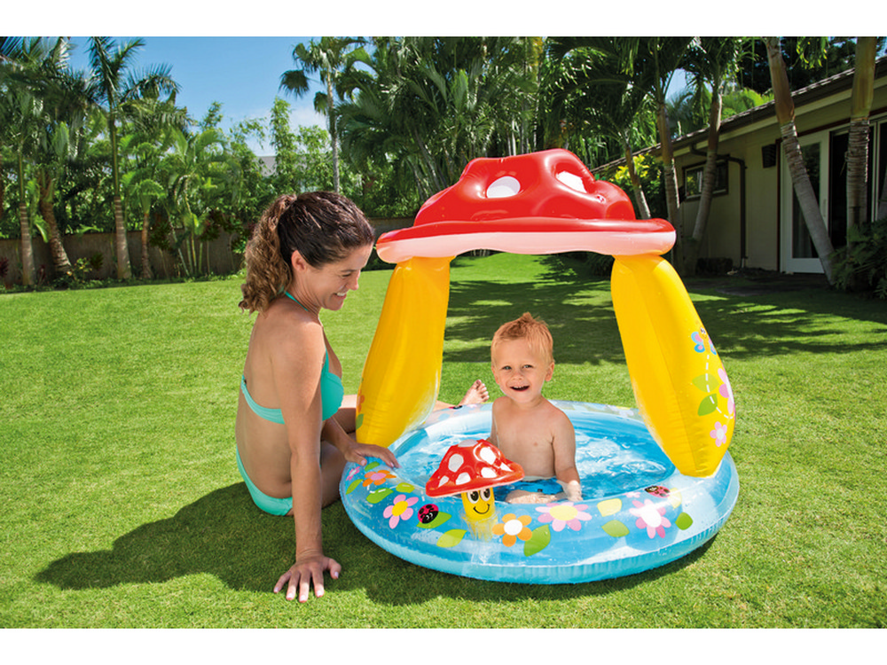 Intex PISCINA TONDA GONFIABILE BABY FUNGO  cm. 102x89 h (lt. 45)