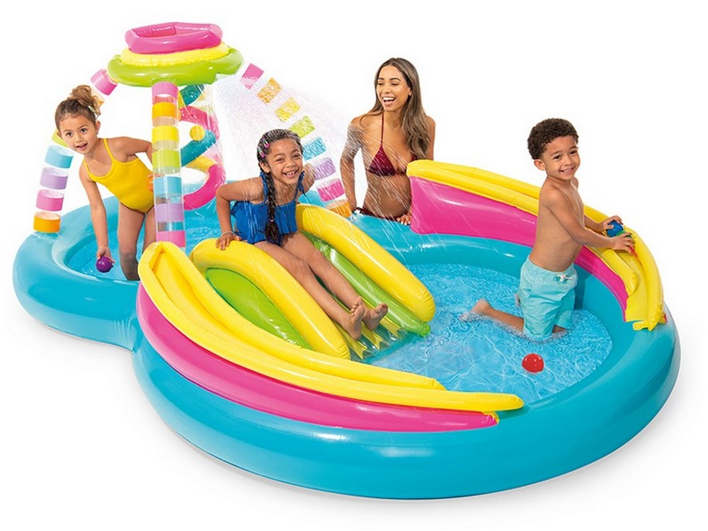 Intex PLAY CENTER RAINBOW  cm. 295x191x109 h (lt. 206+168)