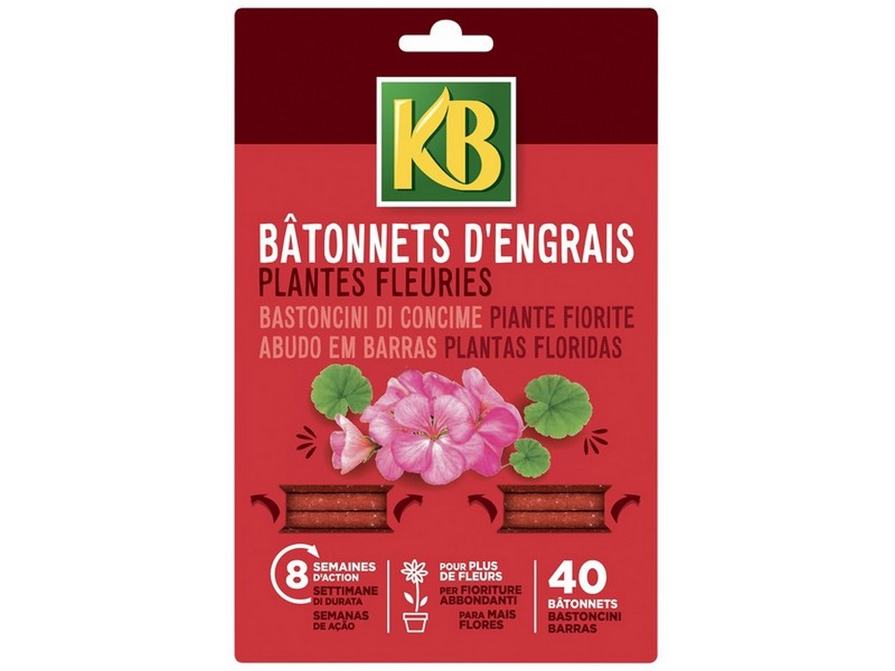KB CONCIME BASTONCINI FERTILIZZANTI PIANTE FIORITE pz. 40