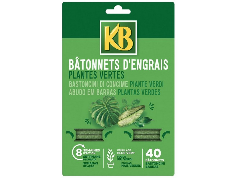 KB CONCIME BASTONCINI FERTILIZZANTI PIANTE VERDI pz. 40