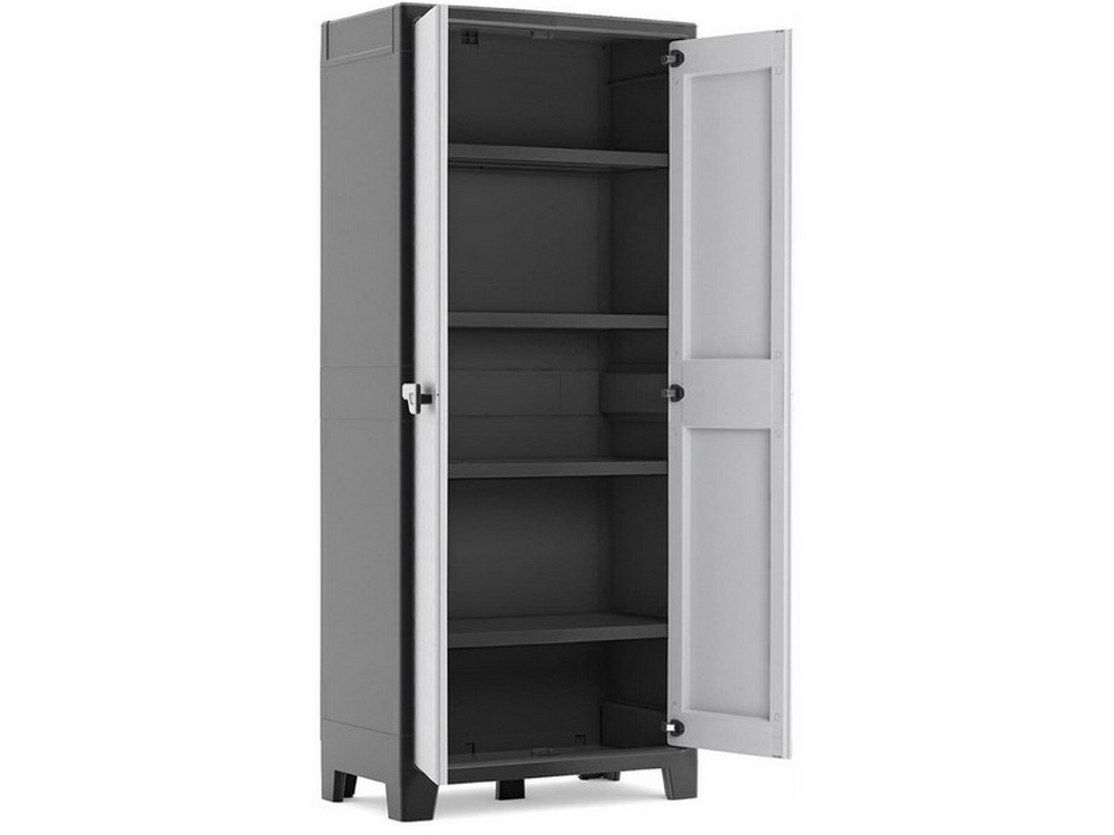 Keter ARMADIO TUTTOPIANI TITAN XL cm. 80x44x182 h col. Antracite/Grigio