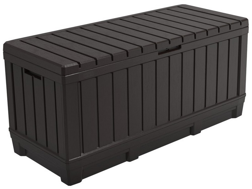 Keter BAULE PORTA ATTREZZI DA GIARDINO KENTWOOD cm. 128x53,6x59 h col. Marrone
