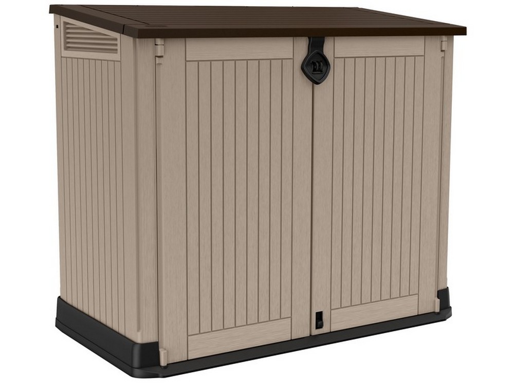 Keter BAULE PORTA ATTREZZI DA GIARDINO 'STORE IN OUT MIDI' cm. 132x71,5x113,5 h col. Beige