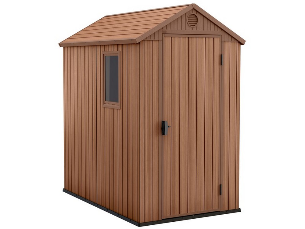 Keter CASETTA DA GIARDINO DARWIN 4X6 cm.126x184,5x205 h col. Marrone
