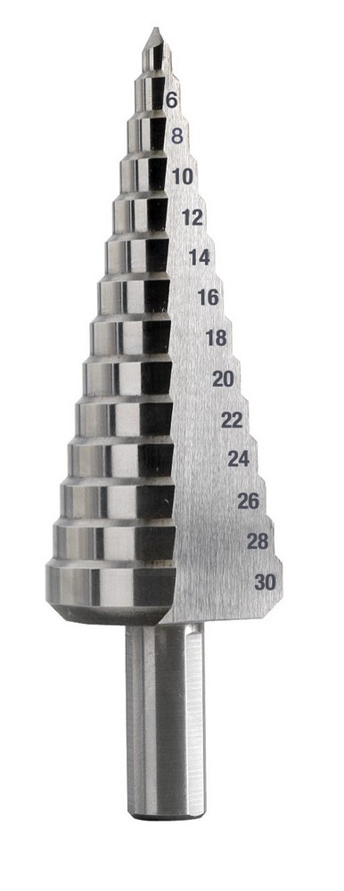 Krino UTENSILE CONICO INTEGRALE A GRADINO N°6 13 gr.-Ø mm. 4-30 -L. mm. 97