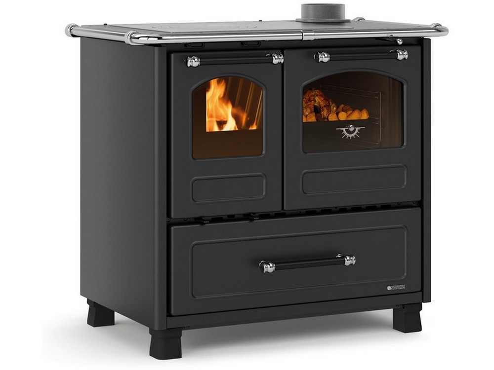 La Nordica CUCINA A LEGNA FAMILY 4,5 Col. Nero Antracite