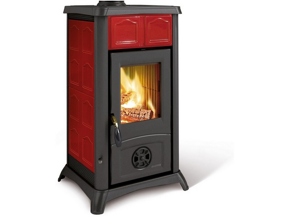 La Nordica STUFA A LEGNA GEMMA Col. Elegance Bordeaux