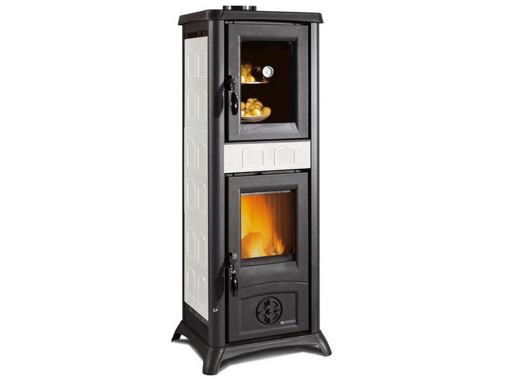 La Nordica STUFA A LEGNA GEMMA FORNO Col. Elegance Bianco Infinity