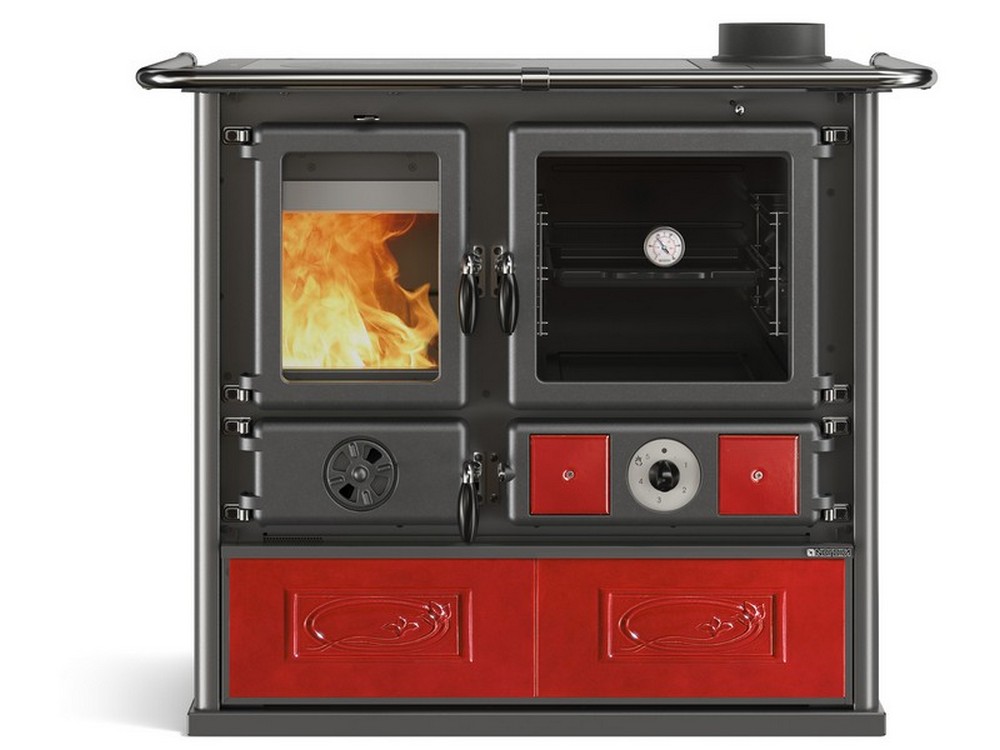 La Nordica TERMOCUCINA A LEGNA TERMOROSA DSA 4.0 Col. Liberty Bordeaux