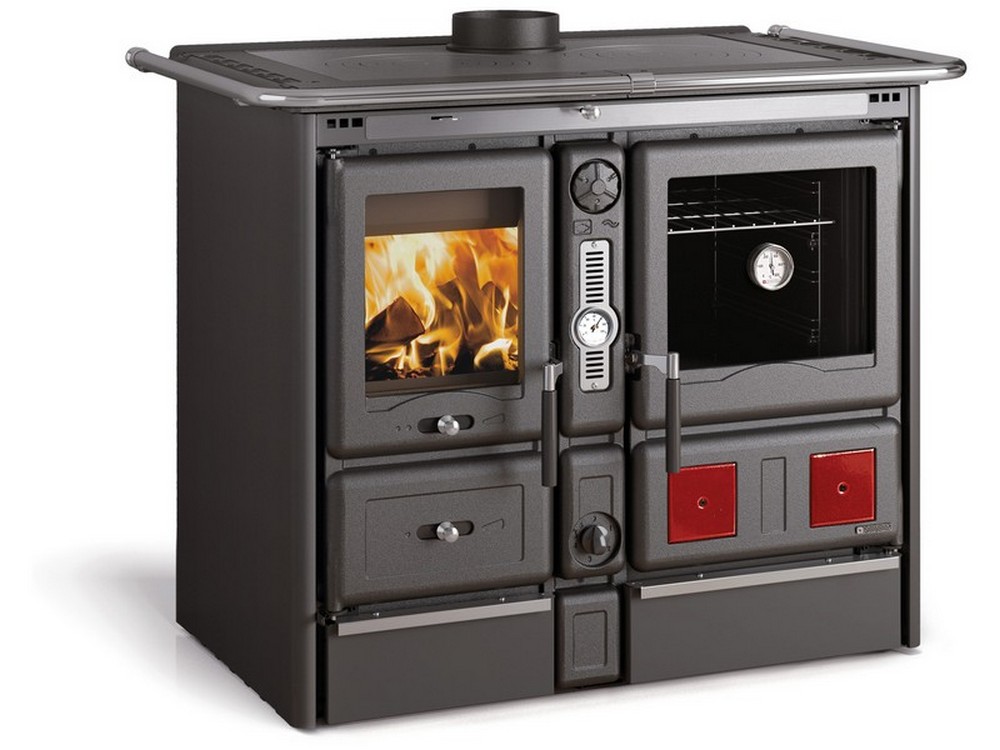La Nordica TERMOCUCINA A LEGNA TERMOROSA XXL DSA 4.0 Col. Nero Antracite