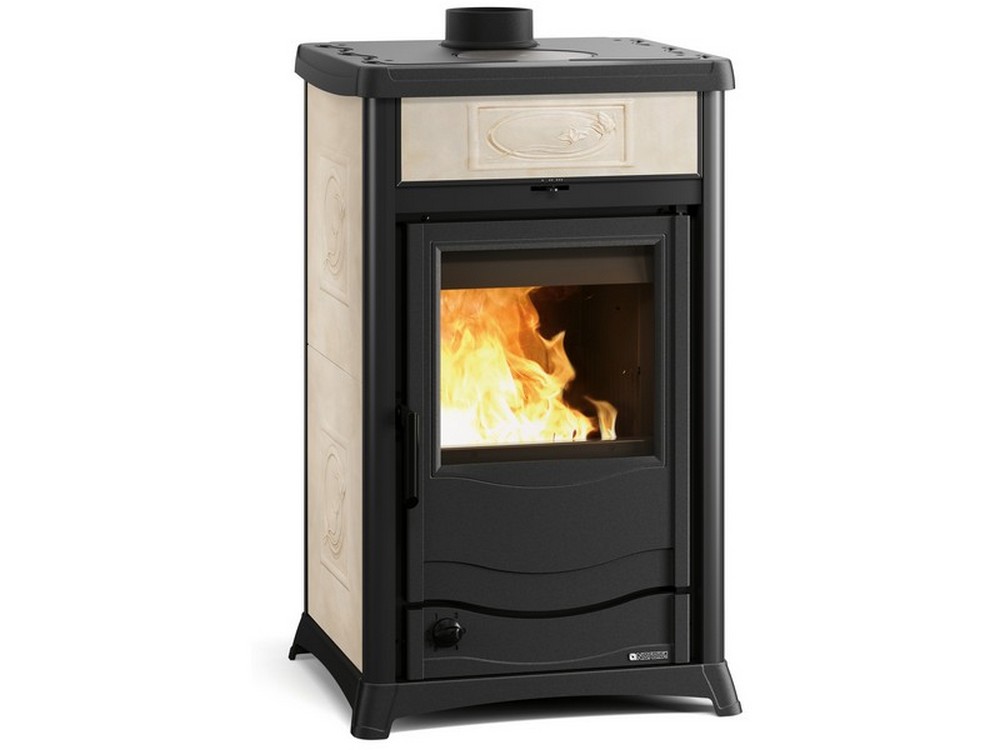 La Nordica TERMOSTUFA A LEGNA TERMOROSSELLA PLUS EVO DSA 4.0 Col. Liberty Panna