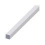 Alfer PROFILO BARRA QUADRATA ALLUMINIO Argento Satinato mm. 10x10 mt. 1