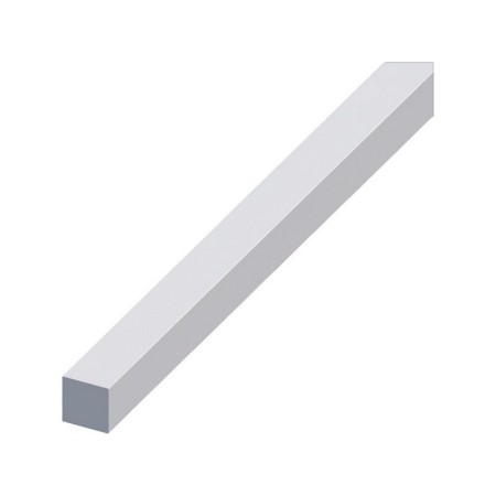 Alfer PROFILO BARRA QUADRATA ALLUMINIO Argento Satinato mm. 10x10 mt. 1