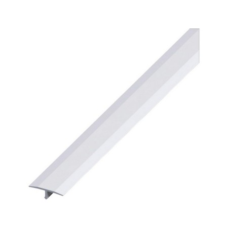 Alfer PROFILO DI COPERTURA GIUNTI ALLUMINIO Argento Satinato mm. 14x2,5 mt.