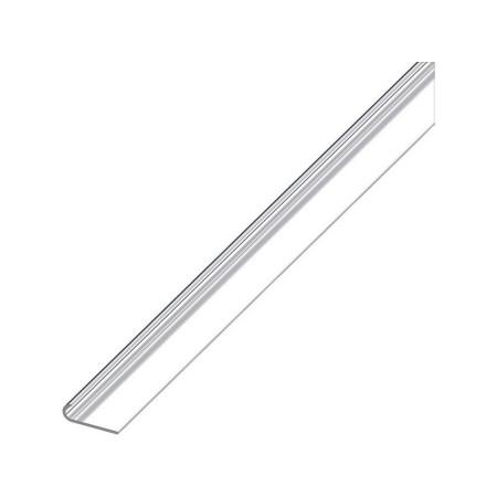 Alfer PROFILO PER BORDI UNGHIETTA ALLUMINIO Argento Cromato mm. 18x5,8x1 mt. 2