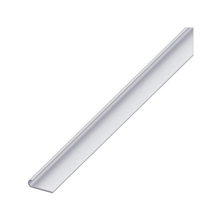 Alfer PROFILO PER BORDI UNGHIETTA ALLUMINIO Argento Satinato mm. 18x5,8x1 mt. 2