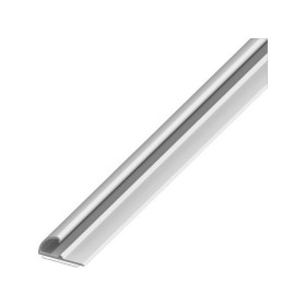 Alfer PROFILO PER BORDI AUTOADESIVO ALLUMINIO Argento Satinato mm. 26x13 mt. 1