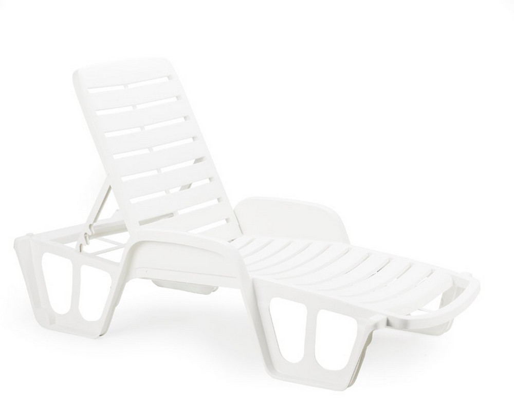 LETTINO FISSO IMPILABILE cm. 192x71x100 h col. Bianco
