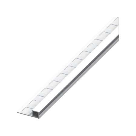 Alfer PROFILO QUADRATO CHIUSO JOLLY ALLUMINIO Argento Cromato mm. 12,5x2,5 mt.