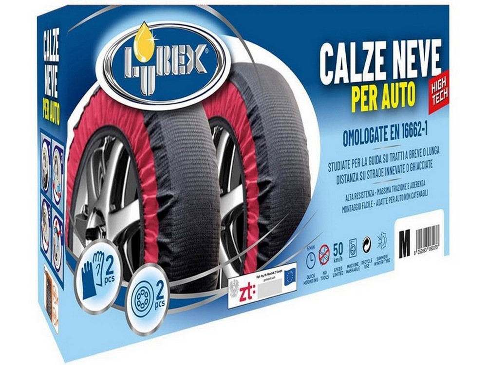 Lubex CALZE DA NEVE OMOLOGATE PER AUTO  mis. M