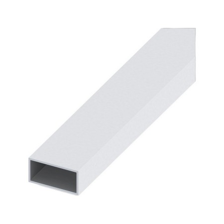 Alfer PROFILO TUBO RETTANGOLARE ALLUMINIO Argento Satinato mm. 20x10x1 mt. 1