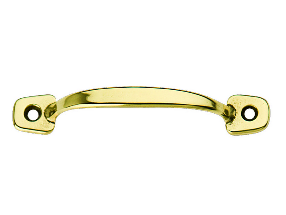MANIGLIETTA PER MOBILI OTTONE LUCIDO  mm. 120