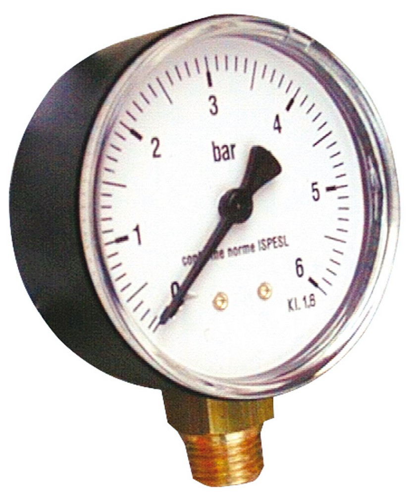 MANOMETRO PER AUTOCLAVE ATTACCO LATERALE