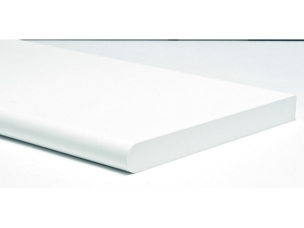 MENSOLA MURALE STONDATA Col. Bianco cm. 80x20x1,8