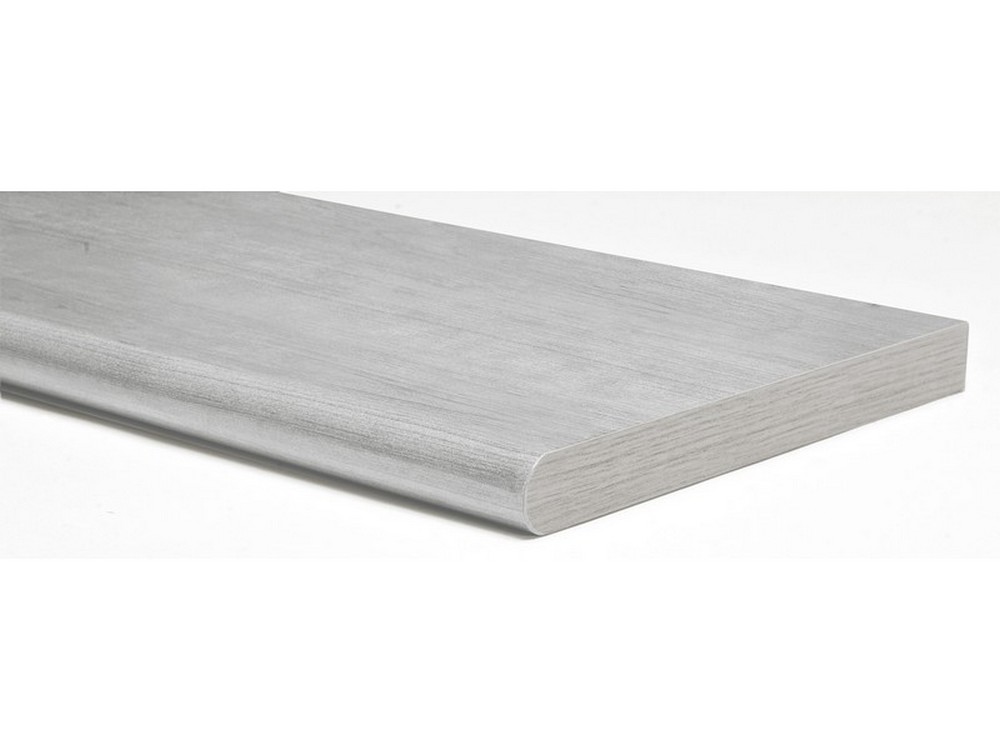 MENSOLA MURALE STONDATA Col. Rovere grigio cm. 80x25x2,5