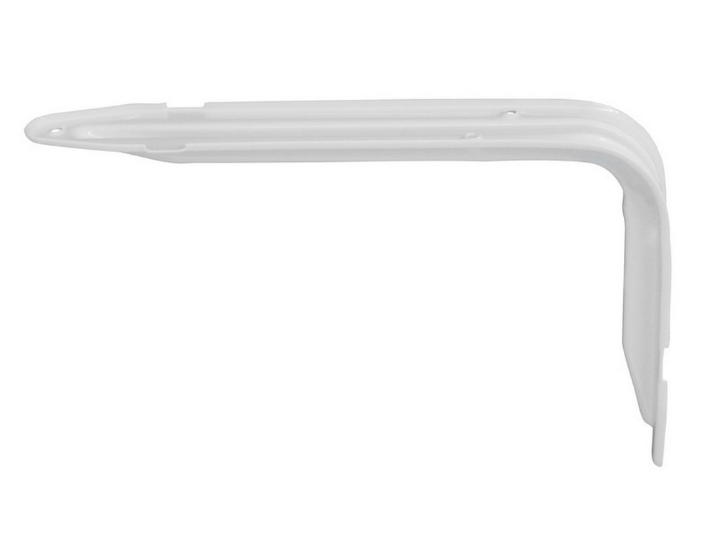 MENSOLA NERVATA PLUTONE Col. Bianco cm. 34x18