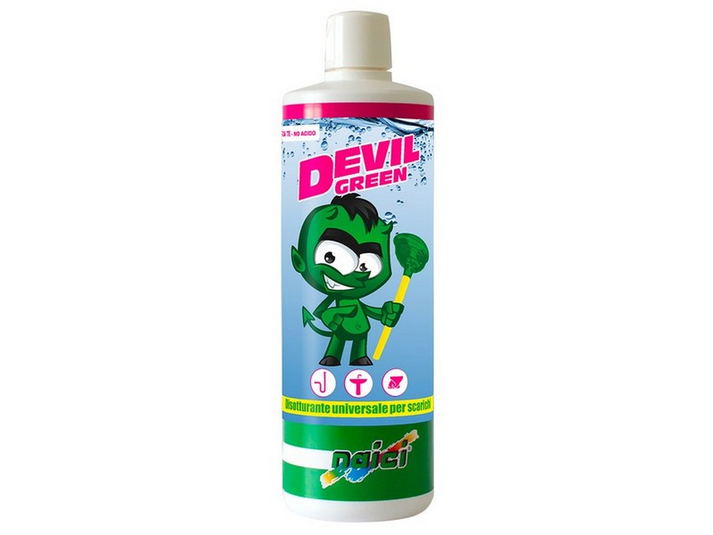 Naici DISOTTURANTE PER SCARICHI DEVIL GREEN  lt. 1