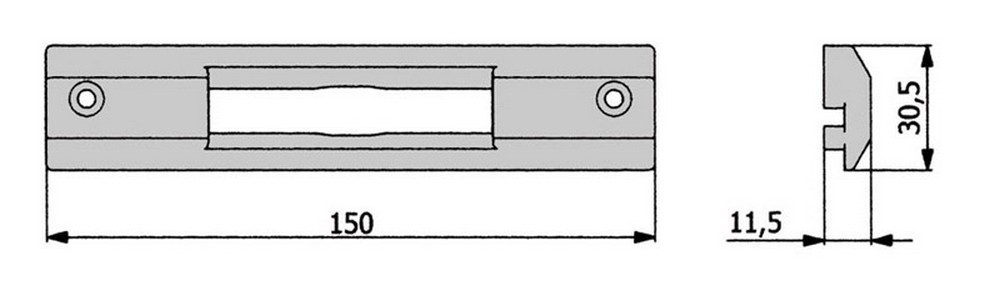Omec CONTROPIASTRA NYLON Art. 02881 N