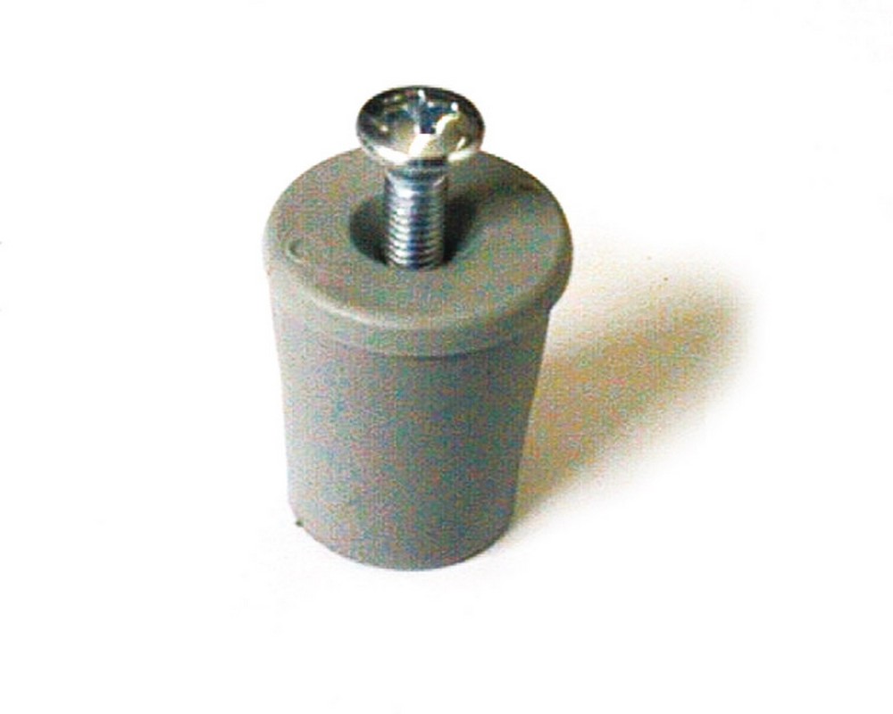 PARACOLPO PER TAPPARELLE CON RONDELLA E VITE Col. Grigio  mm. 28
