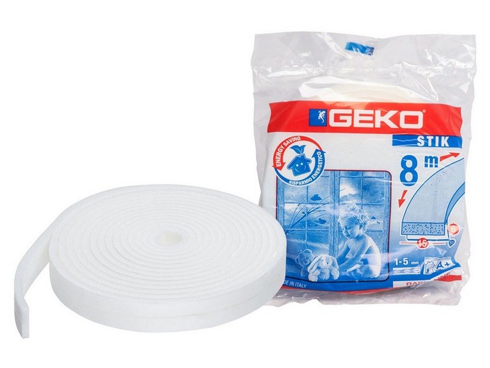 PARAFREDDO IN SPUGNA GEKO bianco mm. 25 x mt. 8