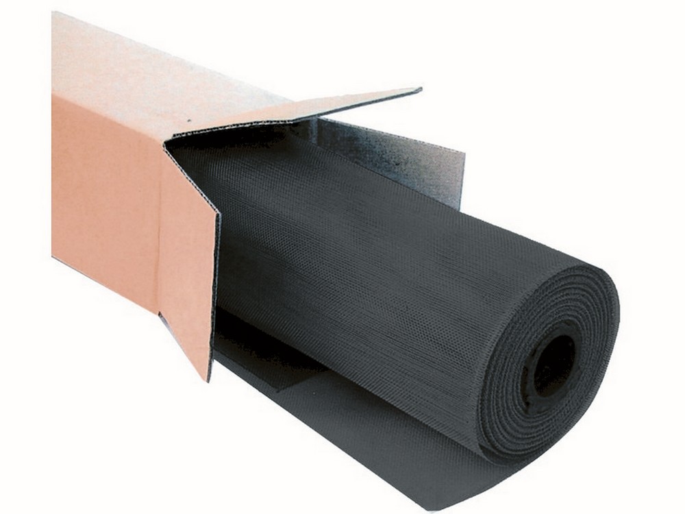 Phifer ZANZARIERA A ROTOLO IN ALLUMINIO MT.30 col. Nero Maglia mm.18x16 H.cm.120 