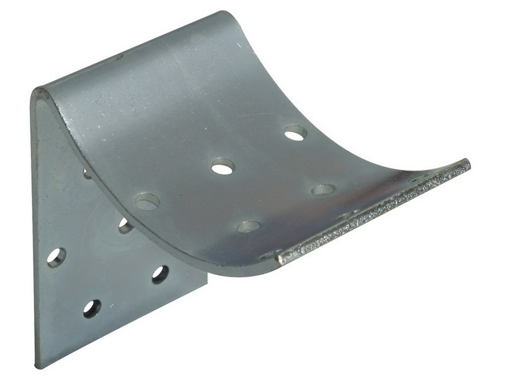 PIASTRA PER PALI TONDI LATO PIANO  mm.80x80x50