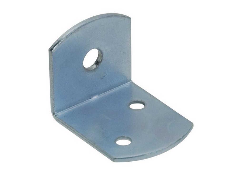PIASTRINA DI GIUNZIONE ANGOLARE FERRO ZINCATO 100 PZ.  mm.30x30x36