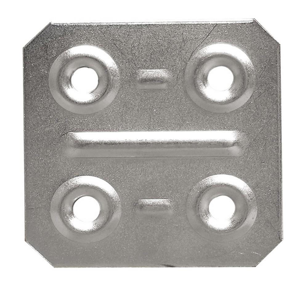 PIASTRINA DI GIUNZIONE FERRO ZINCATO 200 PZ.  mm. 40x40