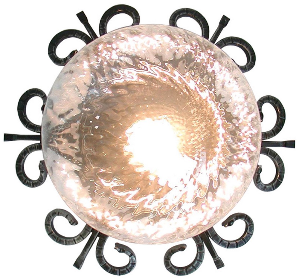 PLAFONIERA RUSTICA Ø cm.35 1x60 Watt