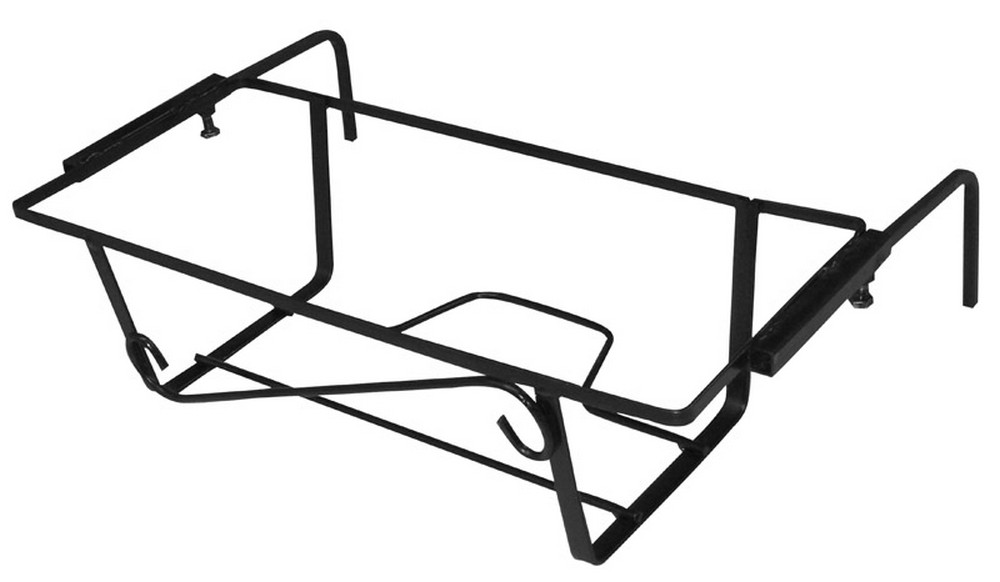 PORTAVASO DA BALCONE REGOLABILE NERO  cm. 60