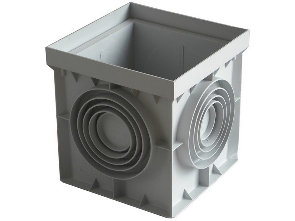 POZZETTO SINGOLO IN PLASTICA SENZA COPERCHIO  cm. 55x55