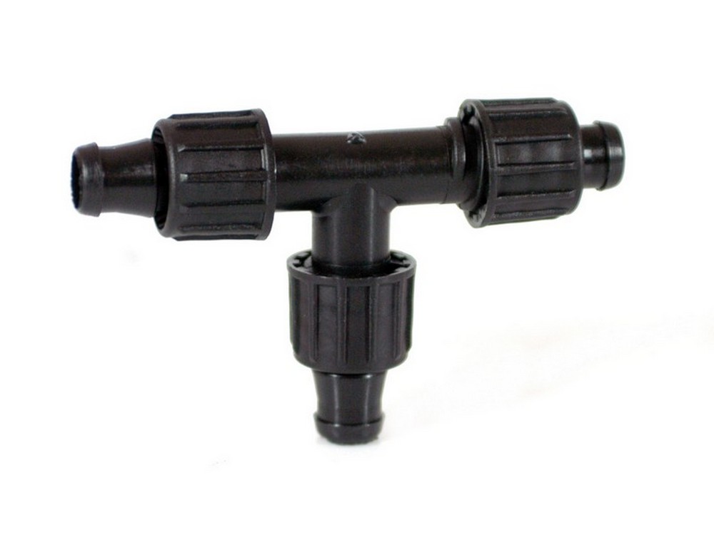 RACCORDO A T PER TUBO TAPE Ø MM. 16  mm. 16x16x16