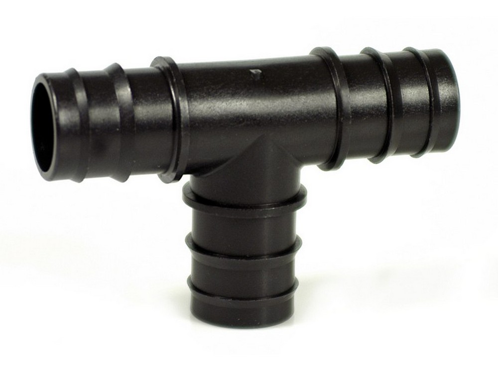 RACCORDO A T PORTAGOMMA PER TUBO IN POLIETILENE  mm. 32x32x32