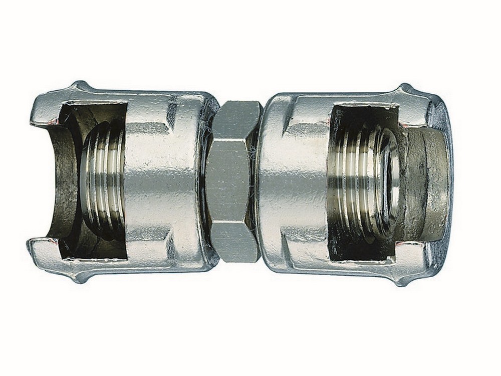 RACCORDO DI GIUNZIONE PER COMPRESSORI 2 DADI FRESATI