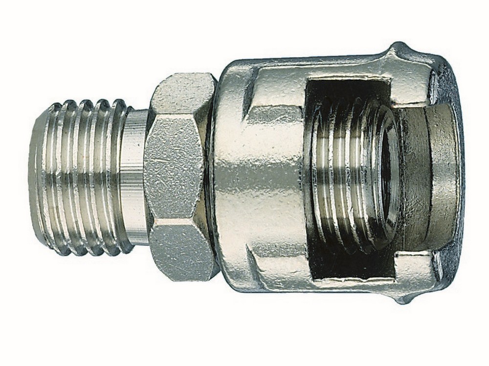 RACCORDO FILETTATO PER COMPRESSORI DADO FRESATO  1/4M