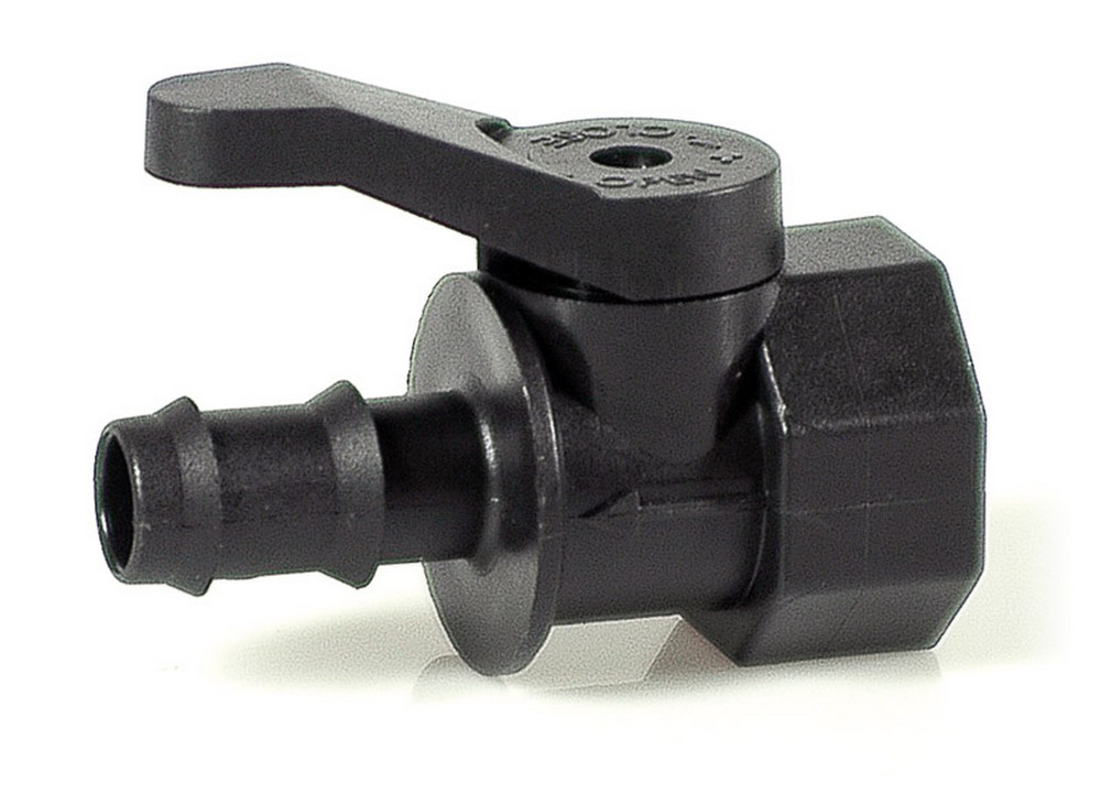 RACCORDO PER TUBO IN POLIETILENE MINI VALVOLA FILETTO FEMMINA  mm. 16x3/4