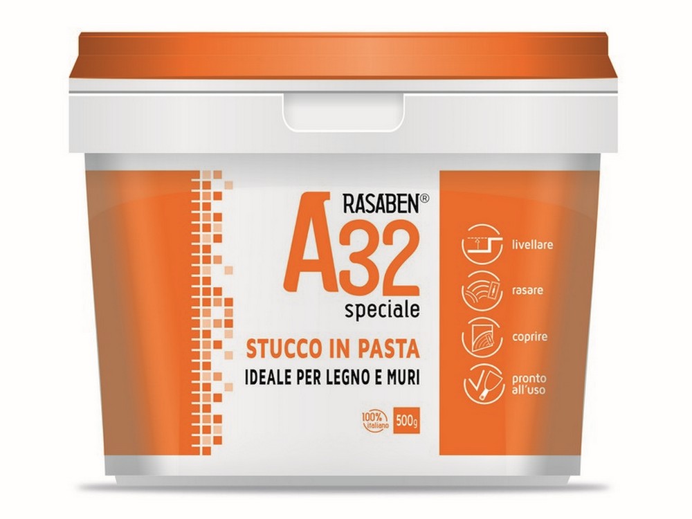 Rasaben STUCCO IN PASTA PER LEGNO E MURI A32 SPECIALE kg.20